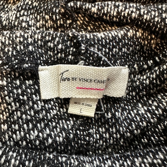 Tara By Vince Heather Gray Drawstring Cowl Neck Short Sleeve Sweater Large - Picture 15 of 16